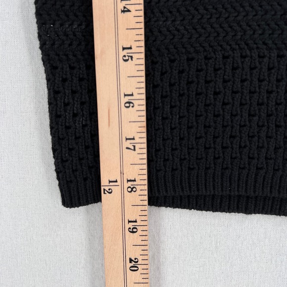 ARITZIA WILFRED Sunset Top Womens Small Black Crochet Cropped Strappy Tank - Picture 12 of 12